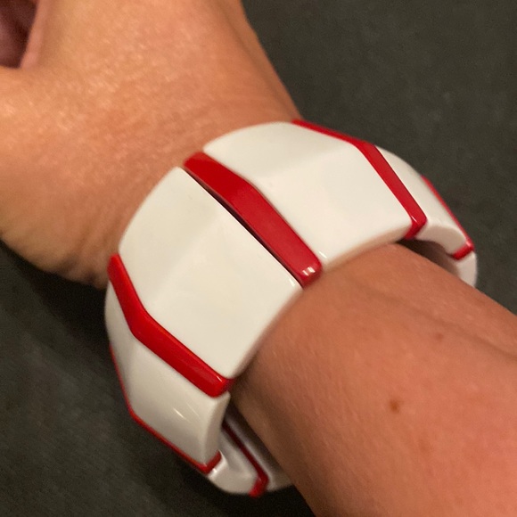 Lot of 3 Stretch Elastic Resin Boho Bracelets - Picture 8 of 12